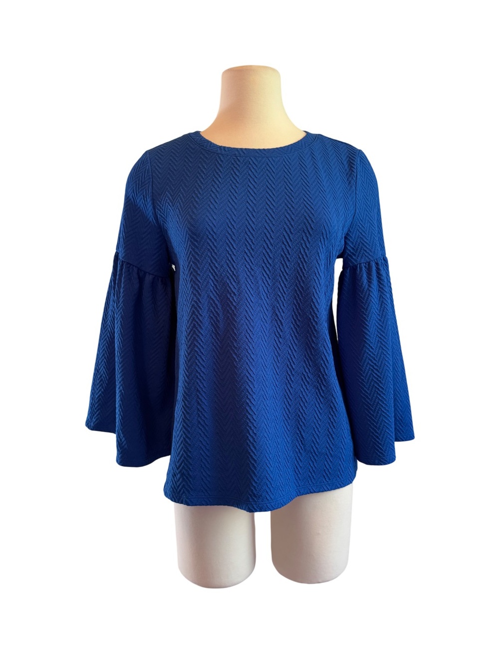Sunday in Brooklyn Royal Blue Bell-Sleeve Tunic
